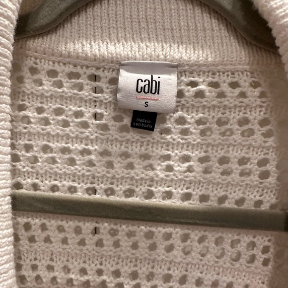 Cabi Open Stitch Cardigan #6237 Chunky, Oversized Sweater Layer Sz S - Picture 3 of 9
